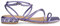 Alma En Pena Sandalo da donna piatto con strass. V23362 DIVA PURPLE, Viola, 38 EU