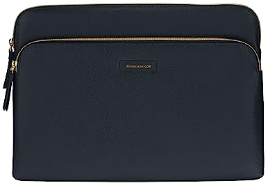 dbramante1928 - Paris+ Laptophülle Leder - MB Pro 14 - Kompatibel für MacBook Pro - Laptop Sleeve Leder - Laptop-Hülle - Laptoptasche Leder mit Reißverschluss - Hochwertigem Leder - PacificBlue
