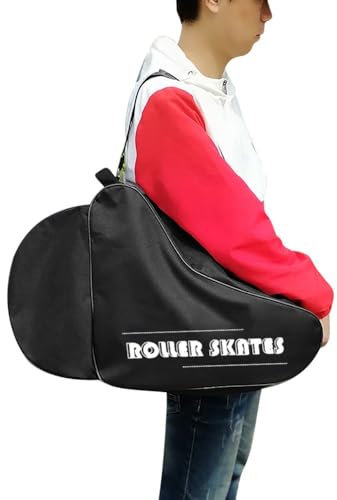 Sac de Patinage à Roulettes Sac Transport Roller Femme Homme Sac pour Patins à Glace avec Bandoulière et Poignée Sac pour Patins à Roulettes Sac de Chaussures de Patinage pour Ranger les Patins