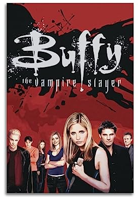 BLUDUG Buffy-the-Vampire-Slayer-Film-Posterdruck, abstraktes Bauernhaus-Galerie, ästhetische Raumdekoration für Schlafzimmer, Badezimmer, ungerahmt, 20 x 30 cm
