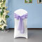 Hessain Chair Sashes, Rustic Jute Burlap Vintage Wedding, Party Decoration Vintage Shabby Chic Wedding Table Runner Sash Rustic Sewed Edge DIY Crafts, 22cm x 280cm, Lilac, 10pcs