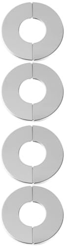 DOITOOL 4stücke Sanitär Rohrabdeckung Edelstahl Flanschplatte Öffnung Selbstklebend Für Und Rohrdekoration Dekorative Abdeckkappe Für Bad Und Küche