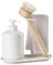 Zone Denmark Inu Dishwasher Set Washing Up Organiser with Soap Dispenser/Detergent Dispenser, Dish Cloth and Washing Up Brush, 20.2 x 8.8 x 21 cm, White