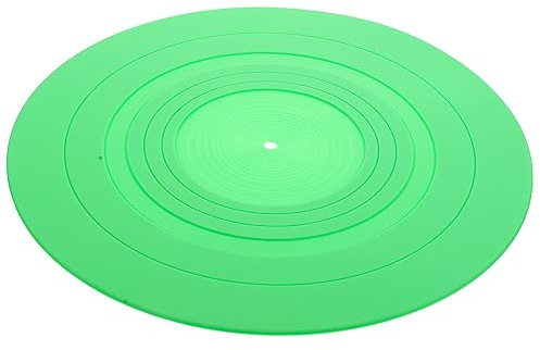 jojofuny Tappetino Antistatico in Silicone per Piastra Vinile 29,5X29,5 CM Protegge Dischi e Mantieni Piatto Pulito