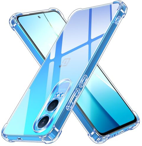 ivoler Funda para OnePlus Nord CE 4 Lite 5G, Carcasa Protectora Antigolpes Transparente con Cojín Esquina Parachoques, Suave TPU Silicona Caso Delgada Anti-Choques Case