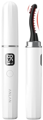 Wimpernzange,ANLAN Lash curler 15s Schnelles Aufheizen Wimpern Curler Anti-Verbrennung Beheizbare Wimpernzange 3 Heizmodi Eyelash Curler 24 Hours Long Lasting Wimpernbürste
