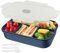 HUAERSICO Brotdose - Lunchbox - Brotdosen Auslaufsicher mit Dichtring,Tragbare box Aufbewahrungsbox – BPA-frei,für Erwachsene & Kinder（1400ml）