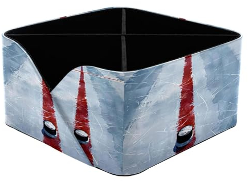 PVC Leather Valet Tray for Men Women, White Ice Hockey Stadium Stackable Jewelry Organizer Trays for Drawers Inserts, Nightstand Caddy Tray for Key, Coin, Phone, Bedside Desk-top Storage Tray