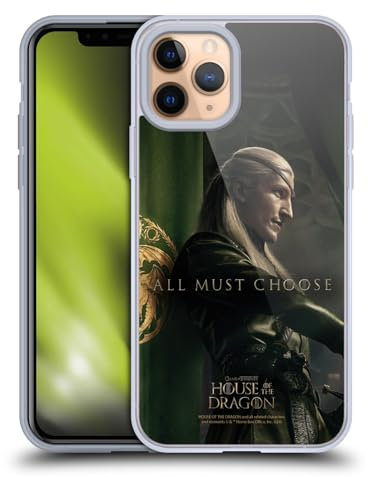 Head Case Designs Offizielle House of The Dragon: Television Series Aemond Charakter-Posters Aus Staffel 2 Softgelhülle Kompatibel Mit Apple iPhone 11 Pro Und Kompatibel Mit Magsafe Zubehör