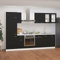ZEYUAN 8-TLG. Küchenzeile Schwarz Holzwerkstoff, Einbauküche, Küche Komplett, Einbauküchen, Single Küche Komplett, Kleiner Küchenblock - 3067640