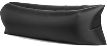 HUMAJORY Aufblasbares Lazy Sofa, Aufblasbares Lounger-Luftsofa mit Tragetasche, 2-Minuten-Aufblassofa, Aufblasbarer Sofa-Luftsessel for Drinnen und Draußen, Party, Strand, Reisen(Black)