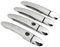 Poignées Porte Extérieure Ensemble Anti-rayures Chromé Pour Clio 3 III 2005 ~ 2012 Pièces Extérieures Style Accessoires Chromés Garniture Poignée Porte Voiture Couvercle Poignée Porte Extérieure(Metal