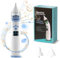Electric Nasal Aspirator, Rechargeable Baby Nose Cleaner for Kids, Nasensauger Baby Staubsauger Wiederaufladbar, Mit 3 SaugstäRken, Musik Und 2 GrößEn Silikon Tipps, für Neugeborene & Säuglinge