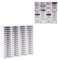 Yrangee 60 Gitter Stempelkissenhalter Ink Pad Tray Organizer Rack Aufbewahrungsbox Für Stempelkissen Aufbewahrungsorganizer Stempelkissen Weißer Stempelkissen Organizerhalter Für Den Schreibtisch