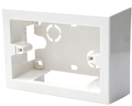 Scatola 503 esterna, da parete, 3 moduli/posti, colore bianco, universale, compatibile con tutte le serie civili, per prese, interruttori, sensori, montaggio esterno