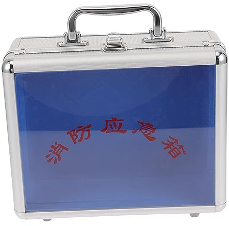 VILLCASE Werkzeug Kasten aus Aluminium Legierung im Freien Werkzeugkästen handhaben klein Aktentasche aus Aluminium Aktentaschen Herren Aluminiumlegierung Silver