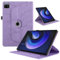 Funda para tableta compatible con Xiaomi Pad 6 Max de 14 pulgadas 2023, soporte giratorio de 360 grados, funda plegable para tablet con diseño de árbol de la vida (morado)