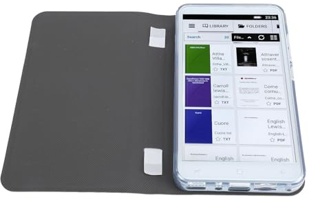 Fockety E Reader, 5.in 1G 8G HD Farb Touchscreen WiFi Bluetooth FM Tragbares Pocket Book PDF -Leser mit Schreibpads Schutzhülle, Schnellere Seite, E Book Reader für Erwachsene