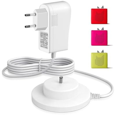 Glitfix 9V Ladekabel für Toniebox, Ladestation Kompatibel mit Tonie-Box Audio Player,Sechsschichtiger Sicherheitsschutz,1,8 M Kabel, Kann Die für Toniebox Ladegerät Original Ersetzen,Mit Bas