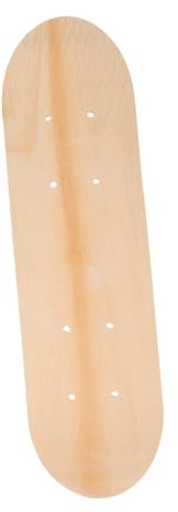 ANDRESLAD Unfertiges Skateboard Deck aus mehrschichtigem Holz für Anfänger Doppelseitiges DIY Graffiti Holzboard Leichtes zum Bemalen und Individuellem Design