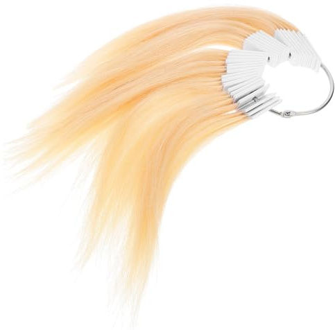 Toyvian Nuancier de Test de Couleur de Cheveux Humains en Vrac 30 Pièces pour Expérimenter Coloration, Échantillons Naturels Adaptés aux Coiffeurs et Particuliers