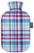 Fashy Wärmflasche mit Baumwollbezug im Karodesign