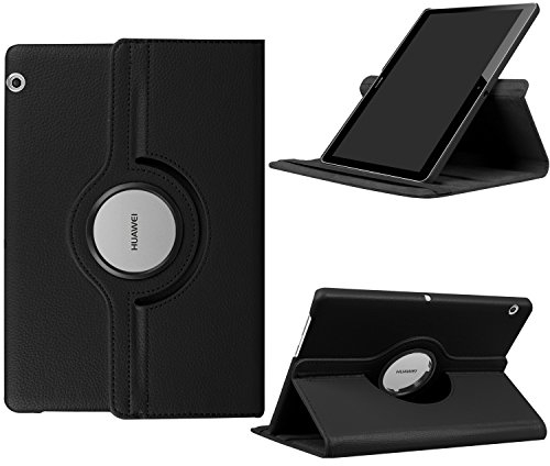 Funluna Huawei MediaPad T3 10 Etui 360° Rotation Housse étui Coque avec Rabat/Stand de Positionnement Support pour Huawei MediaPad T3 10 Tablette Tactile 9,6 Pouces Modèle 2017