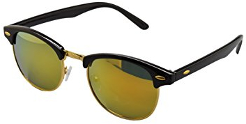 ASVP Shop® Classic Retro 1980’s Vintage Sunglasses Full UV400 (Gold Mirror)