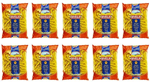 10x Pasta Divella 100% Italienisch N°38 Pennette di Mezzani 500g
