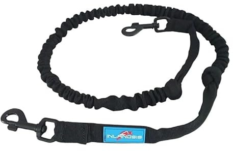 Laisse Extensible pour Chien (>15kg) / Inlandsis - Crosser 2/1.3m à 2m / 2 mousquetons Polyvalents/Mains Libres, Promenade, Randonnée, Canicross