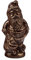 Schoko Nikolaus vegan laktosefrei glutenfrei - 200g Zartbitter - 23cm - Deutsche Handarbeit ideal als Geschenk zu Nikolaus und Weihnachten - Premium Zartbitter Schokolade
