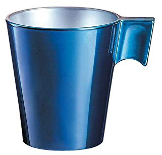 Luminarc Taza 22 CL Flashy LONGO Petrole T Lum Tazas de Desayuno, Acero Inoxidable, Multicolor