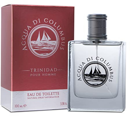 ACQUA DI COLUMBUS | Trinidad Eau de Toilette - Parfum Homme Eau de Colombus, Notes de Rose Sauvage et Cèdre, Made in Italy, 100 ml