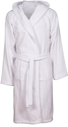 ARENA Soft Robe Core, Bademantel aus Baumwolle für Damen und Herren, Unisex-Bademantel aus Frottee mit Kapuze und Taschen, Angenehm und Leicht