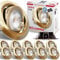 max K O M F O R T - 12x LED Einbaustrahler Ultraflach 5 Watt Bronze schwenkbar 230V Rund warmweiß Deckenstrahler Spot Deckenspot Lumira