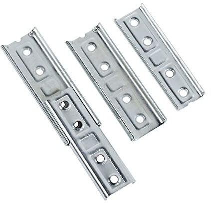 Lot de 2 supports de fixation encastrés pour panneau de tête de lit - Fixation murale robuste - Fixation murale pour meubles (4 paires)