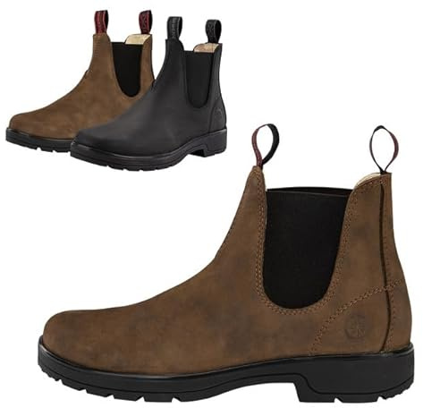 SUEDWIND FOOTWEAR Stiefeletten 1888 Australian Classic – Gr. 35-47 | Leder-Reitstiefeletten – Reitschuhe mit Lederfutter, Einlegesohle, Gummisohle – Chelsea Boots f. Gassi, Reiten & Reisen
