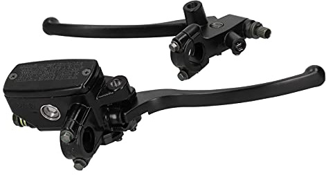 Yctze Motorrad Hydraulische Bremskupplungshebel Ein Paar Links Rechts 22mm Universal Schwarz CNC Aluminiumlegierung Hydraulischer Bremshebel Bremskupplungszylinder