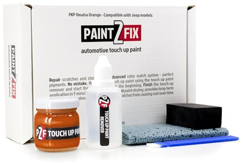 PAINT2FIX PKP Omaha Orange (Spritz Orange) Kit de pintura de retoque y reparación de arañazos para Jeep