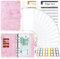 Budget Planner Budget Binder A6, Budgetplaner Geld Organizer mit Weiche PVC Tasche, TAOPE Leder Binder Notizbuch A6 Cash Stuffing, 6 Löcher Budget Planner, Haushaltsbuch mit Geldfächer Marmor Rot