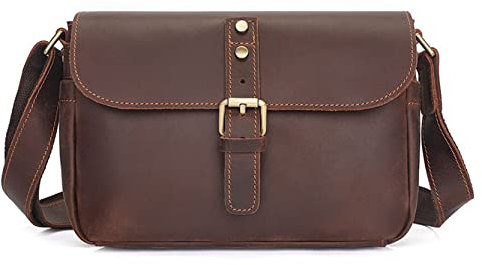 Umhängetasche Herren Tasche Arbeit Aktentasche, Männer Echtes Leder Schulter Messenger Bag Small Horizontale Crossbody Bag Business Work Office Aktentasche Reise Satchel Umhängetasche Schultasche Lehr