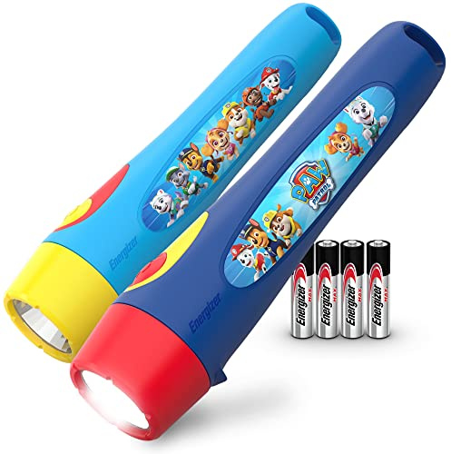Energizer PAW Patrol Flashlights (2-Pack), Paw Patrol Toys for Boys and Girls, Great Lightweight LED Flashlights for Kids (Batteries Included)