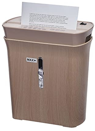 Woozoo, Hochsicherheits-Aktenvernichter/Papierschredder, 8 Blatt, Kreuzschnitt-Technologie, Korb 8.9L, A4-Papier - Personal Shredder Cross Cut P8GCD - Holzfarbe