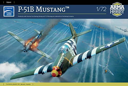 Arma Hobby Modèle en plastique à coller P-51B Mustang (70041) à l'échelle 1/72