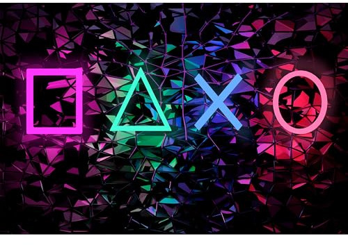 murando - Fototapete selbstklebend Gamers, 490x280 cm, Schlafzimmer, modern | Selbstklebend ohne Kleister, Full HD Druck, ideal fürs Wohn- oder Schlafzimmer, schnelle Montage, lichtbeständig, geruchsfrei