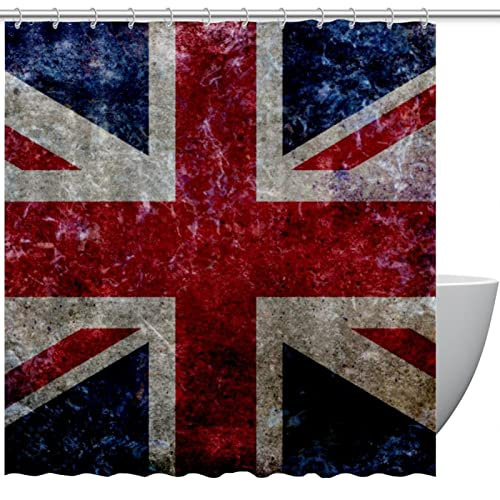 Rideau de douche personnalisé Union Jack vintage drapeau britannique