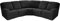 EURHOWING L-förmige Sofabezüge, 4-Sitzer und 1 Ecksitz, Stretch-Jacquard-Bezug für Liege, L-Form, 5-Sitzer, Ecksofa, 7-teilig