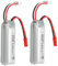 Batterie au Lithium pour Avion RC, Prise de Décharge JST, 7,4 V 600 MAh, 2 Batteries d'avion RC de Grande capacité pour WLtoys XK A280 RC Aircraft