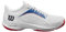 Wilson Herren Hurakn 2.0 Tennis Shoe, White/Deja Vu Blue Red, 42 2/3 EU