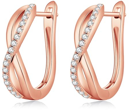 Creolen Silber 925 Ohrringe Rosegold Hängend Große Creole Rosegold Creolen Damen Groß Creolen Silber 925 Grosse Creolen Rosa Ohrringe Rosegold Damen